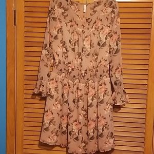 Light pink floral dress